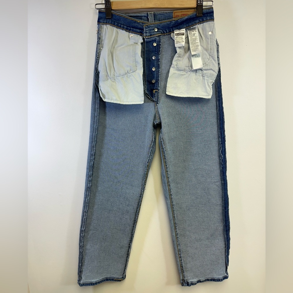 Levi's Ribcage Straight Ankle Jeans, Medium Blue Wash, Size 25 X 27 - Picture 4 of 12